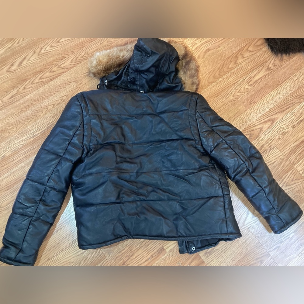 Burberry Leather Coat (pre-owned)